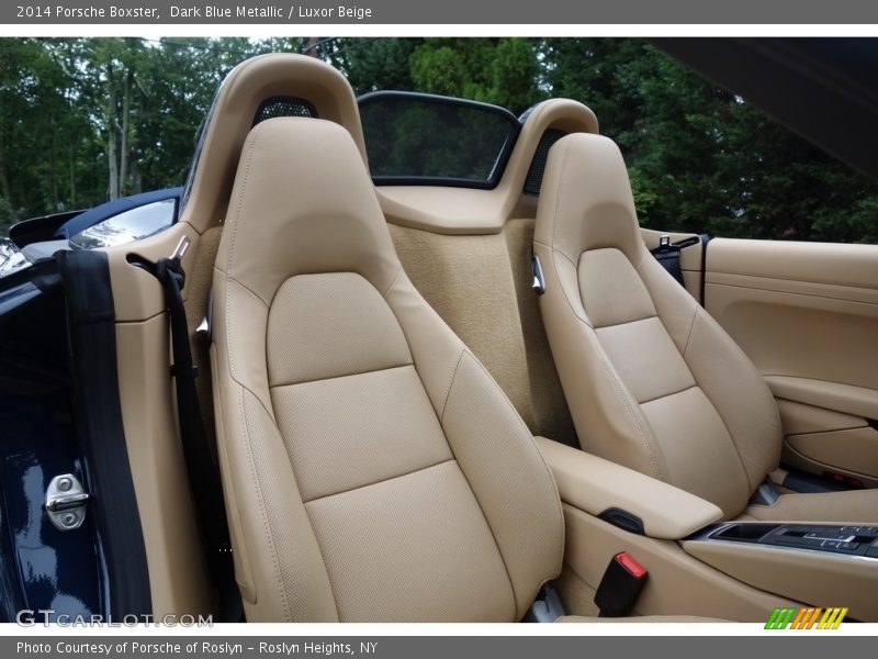Dark Blue Metallic / Luxor Beige 2014 Porsche Boxster