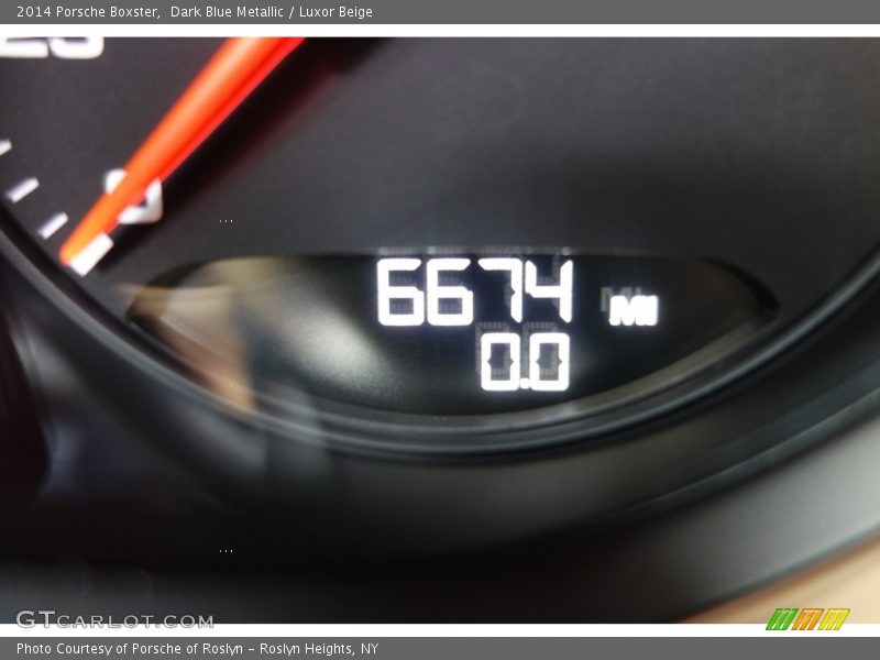 Dark Blue Metallic / Luxor Beige 2014 Porsche Boxster