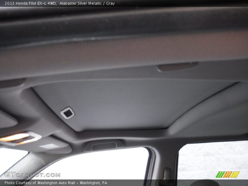 Alabaster Silver Metallic / Gray 2013 Honda Pilot EX-L 4WD