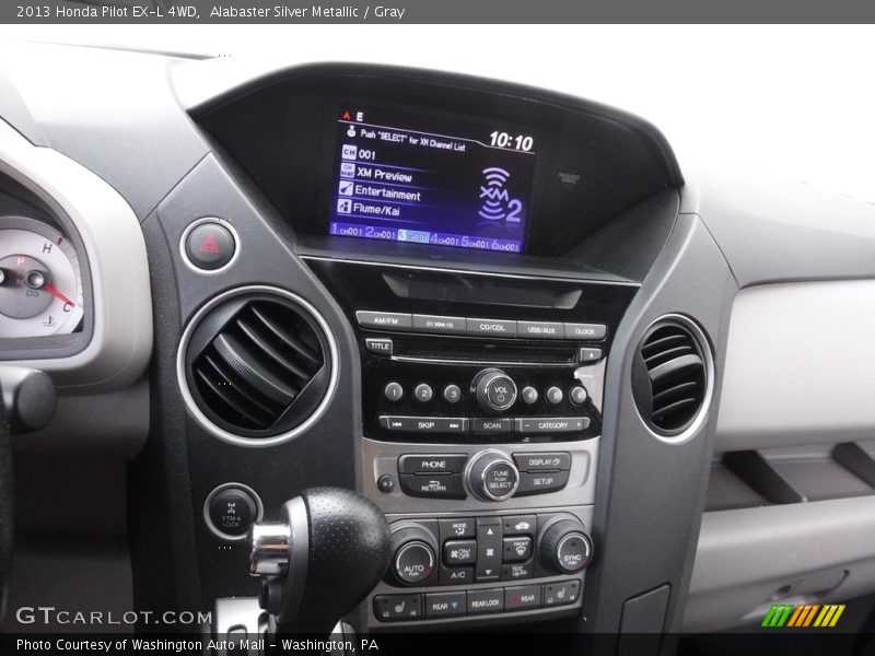 Alabaster Silver Metallic / Gray 2013 Honda Pilot EX-L 4WD