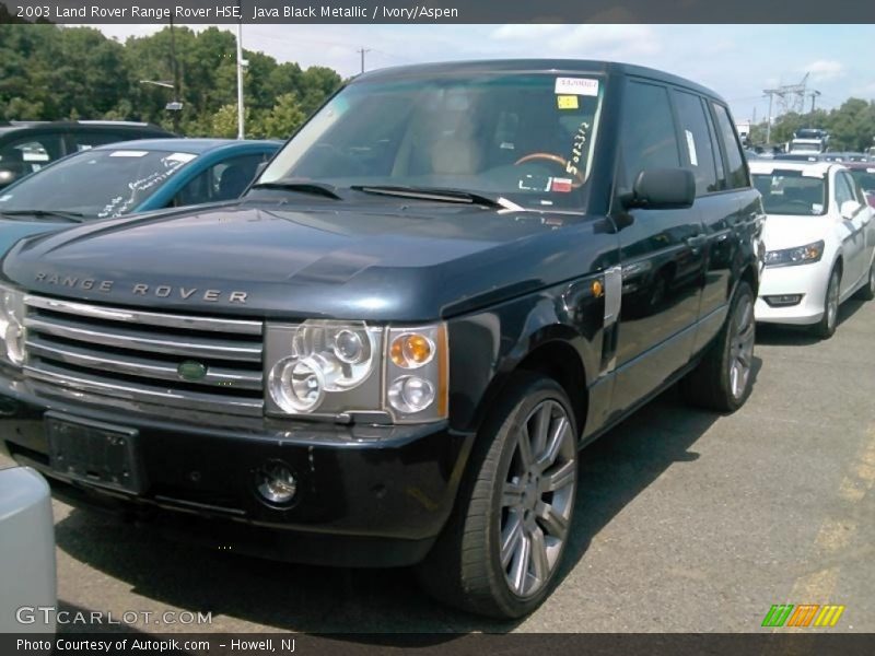 Java Black Metallic / Ivory/Aspen 2003 Land Rover Range Rover HSE