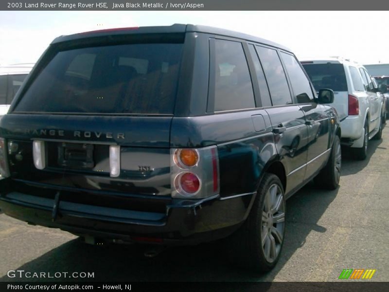 Java Black Metallic / Ivory/Aspen 2003 Land Rover Range Rover HSE