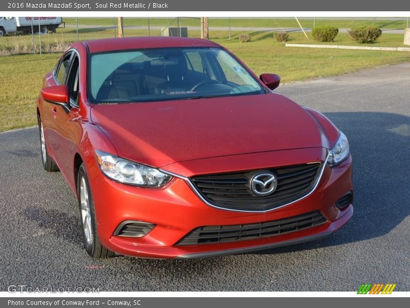 Soul Red Metallic / Black 2016 Mazda Mazda6 Sport