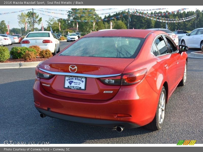 Soul Red Metallic / Black 2016 Mazda Mazda6 Sport
