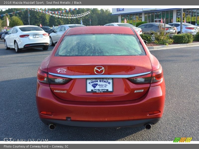 Soul Red Metallic / Black 2016 Mazda Mazda6 Sport