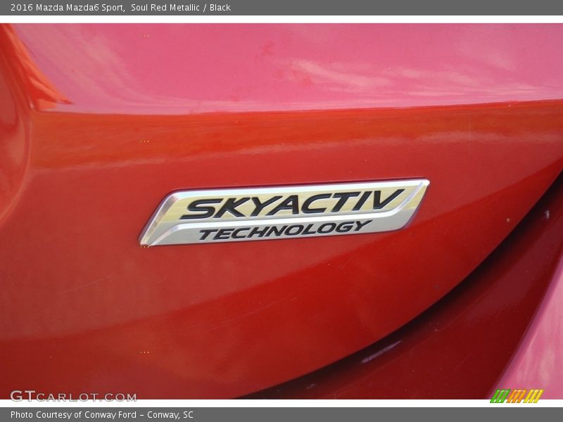 Soul Red Metallic / Black 2016 Mazda Mazda6 Sport
