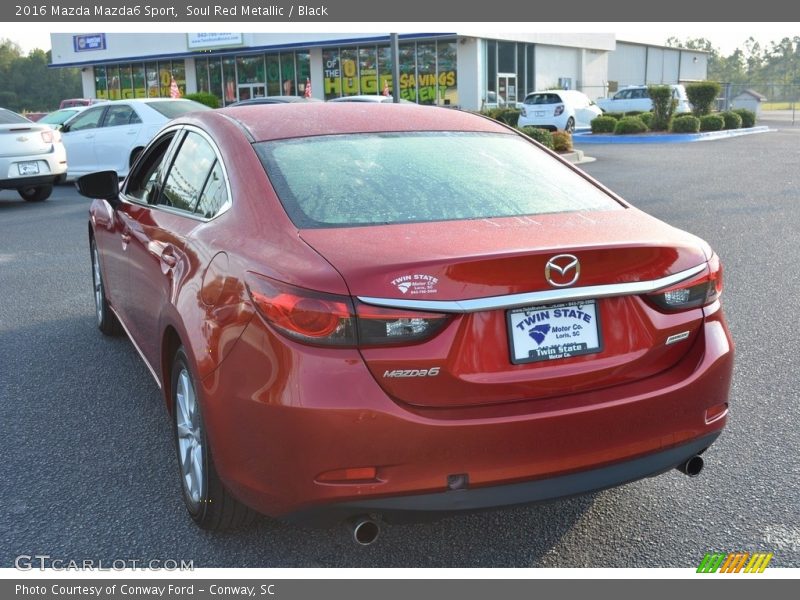 Soul Red Metallic / Black 2016 Mazda Mazda6 Sport
