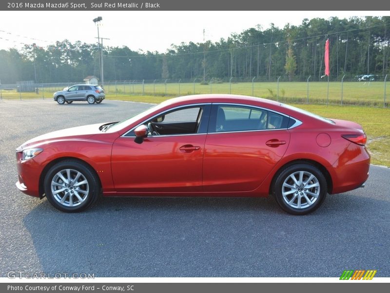 Soul Red Metallic / Black 2016 Mazda Mazda6 Sport