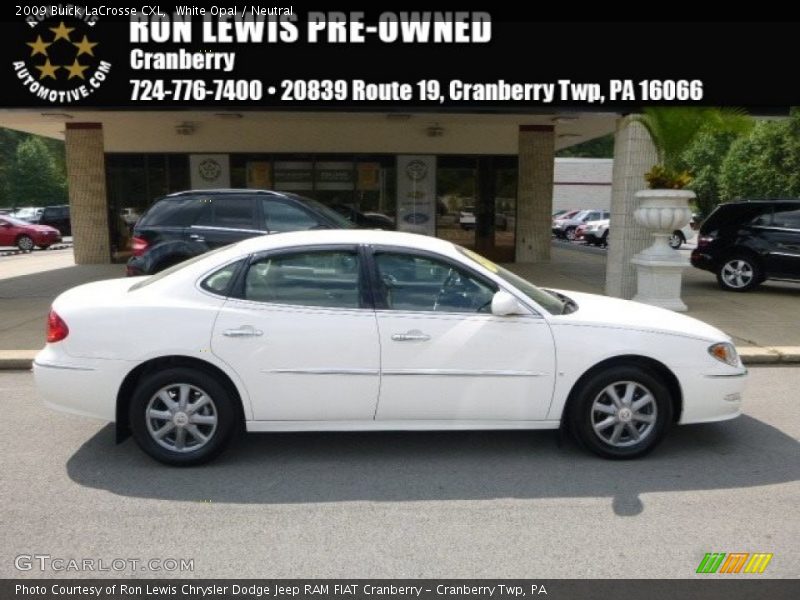 White Opal / Neutral 2009 Buick LaCrosse CXL