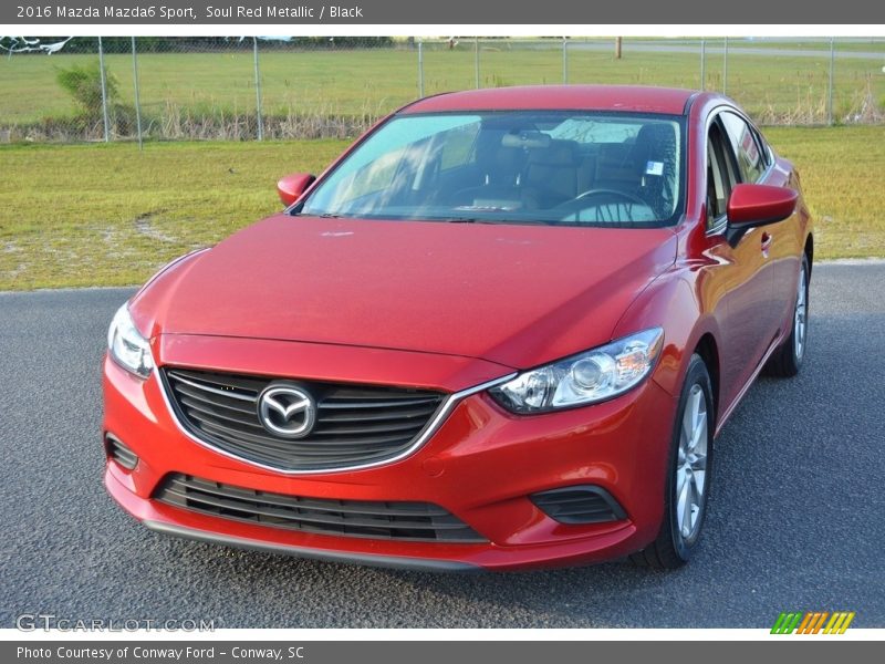 Soul Red Metallic / Black 2016 Mazda Mazda6 Sport