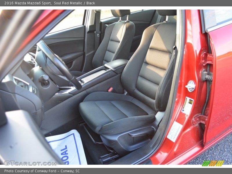 Soul Red Metallic / Black 2016 Mazda Mazda6 Sport