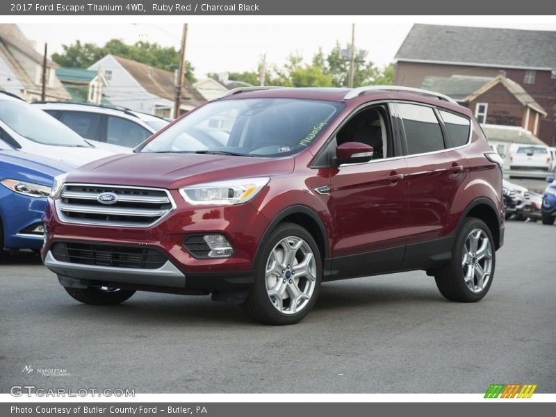 Ruby Red / Charcoal Black 2017 Ford Escape Titanium 4WD