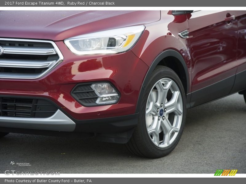 Ruby Red / Charcoal Black 2017 Ford Escape Titanium 4WD