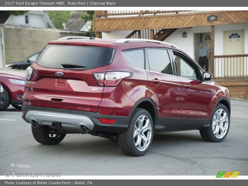 Ruby Red / Charcoal Black 2017 Ford Escape Titanium 4WD