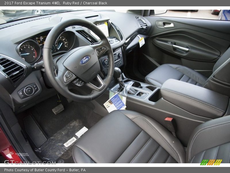 Ruby Red / Charcoal Black 2017 Ford Escape Titanium 4WD