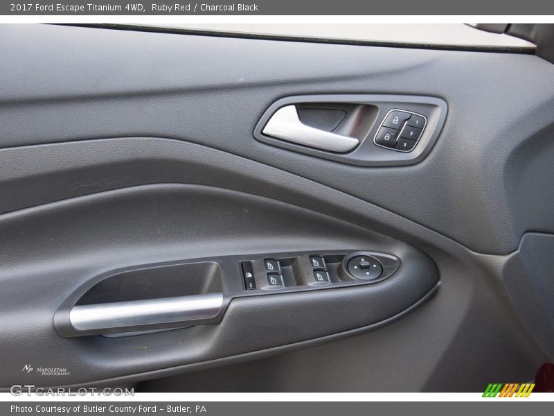 Ruby Red / Charcoal Black 2017 Ford Escape Titanium 4WD