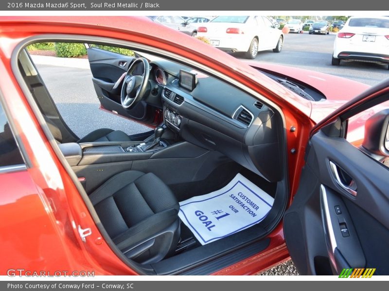 Soul Red Metallic / Black 2016 Mazda Mazda6 Sport