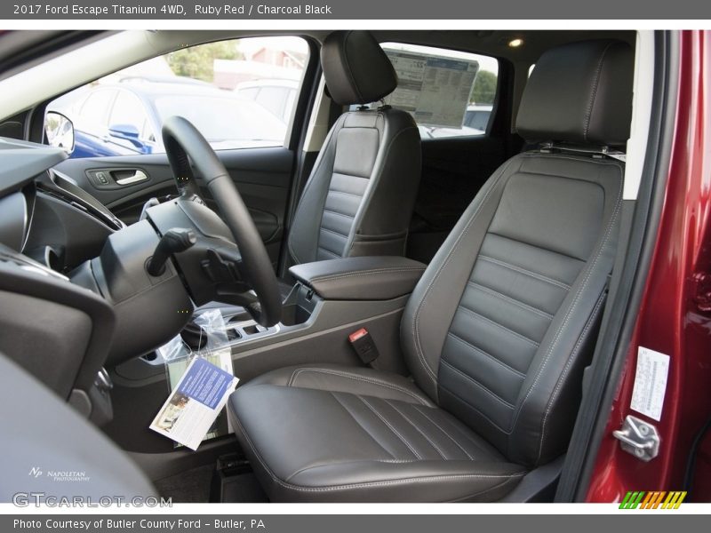 Ruby Red / Charcoal Black 2017 Ford Escape Titanium 4WD