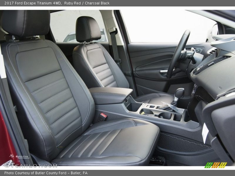 Ruby Red / Charcoal Black 2017 Ford Escape Titanium 4WD