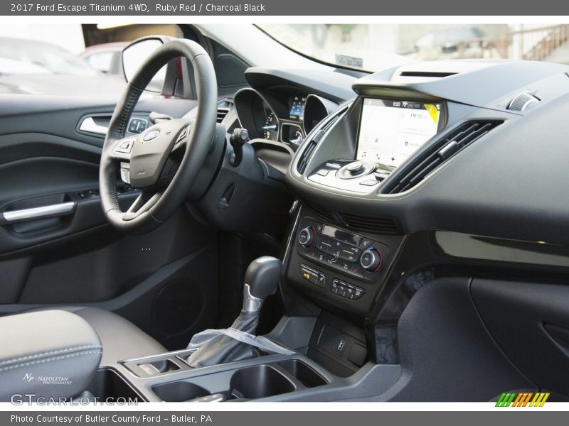 Ruby Red / Charcoal Black 2017 Ford Escape Titanium 4WD