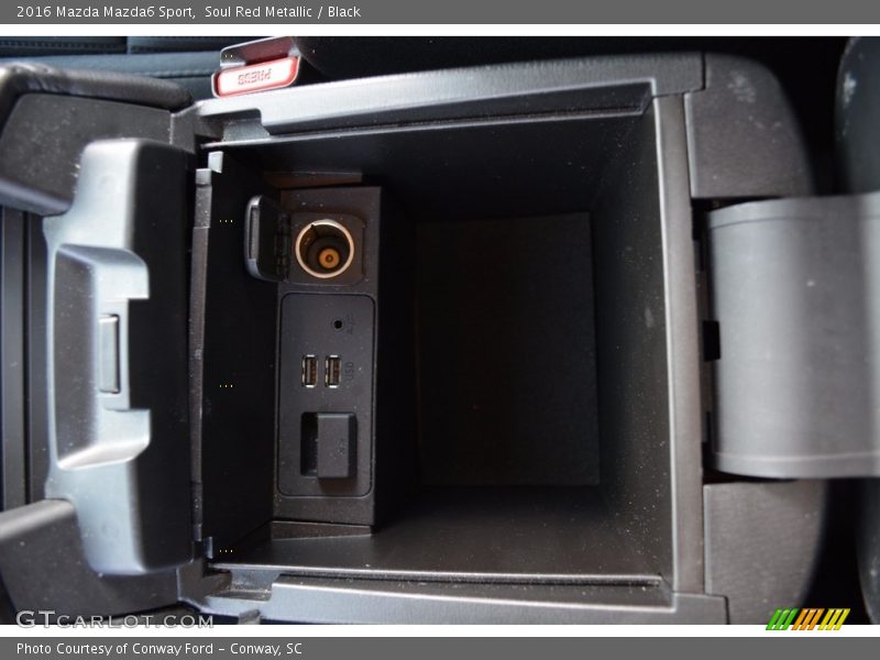 Soul Red Metallic / Black 2016 Mazda Mazda6 Sport