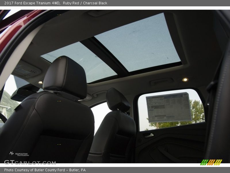 Ruby Red / Charcoal Black 2017 Ford Escape Titanium 4WD