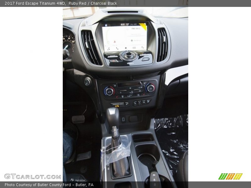 Ruby Red / Charcoal Black 2017 Ford Escape Titanium 4WD