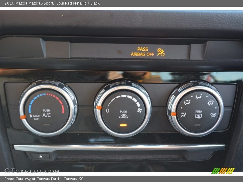 Soul Red Metallic / Black 2016 Mazda Mazda6 Sport