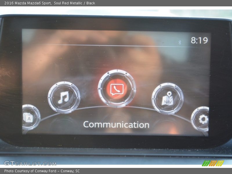 Soul Red Metallic / Black 2016 Mazda Mazda6 Sport