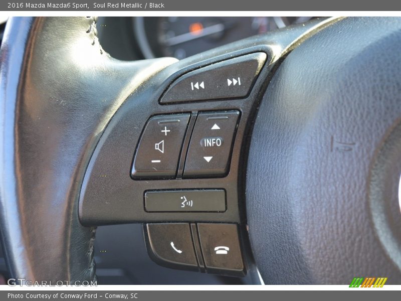 Soul Red Metallic / Black 2016 Mazda Mazda6 Sport