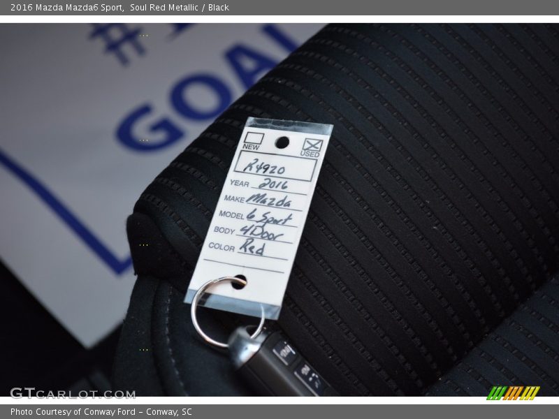 Soul Red Metallic / Black 2016 Mazda Mazda6 Sport