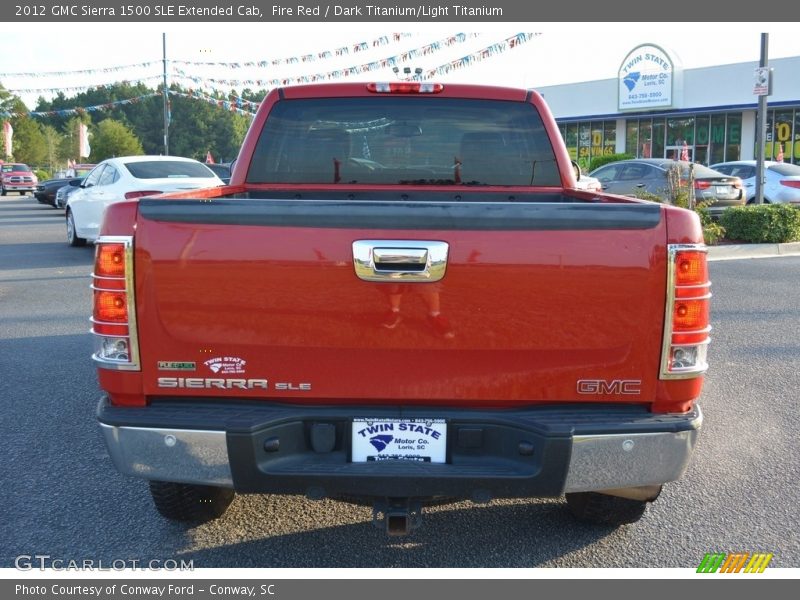 Fire Red / Dark Titanium/Light Titanium 2012 GMC Sierra 1500 SLE Extended Cab