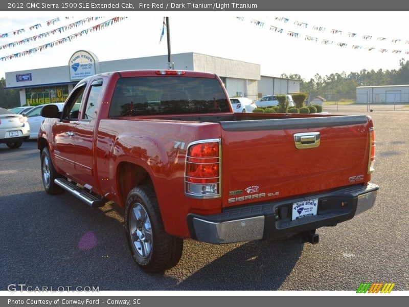 Fire Red / Dark Titanium/Light Titanium 2012 GMC Sierra 1500 SLE Extended Cab