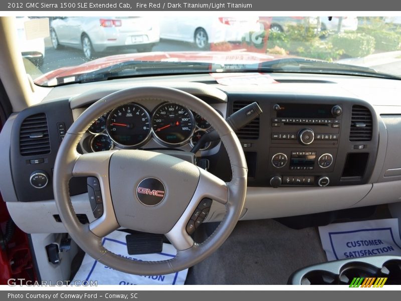 Fire Red / Dark Titanium/Light Titanium 2012 GMC Sierra 1500 SLE Extended Cab