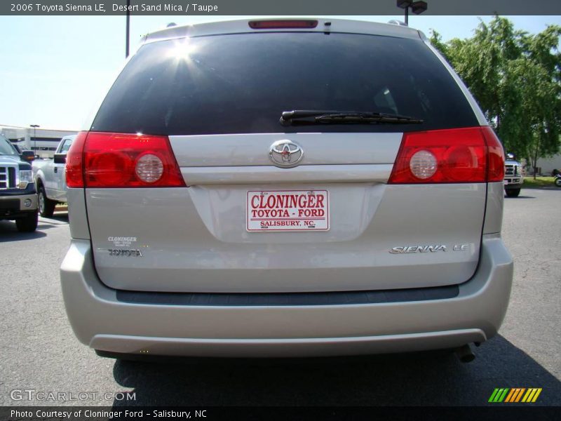 Desert Sand Mica / Taupe 2006 Toyota Sienna LE