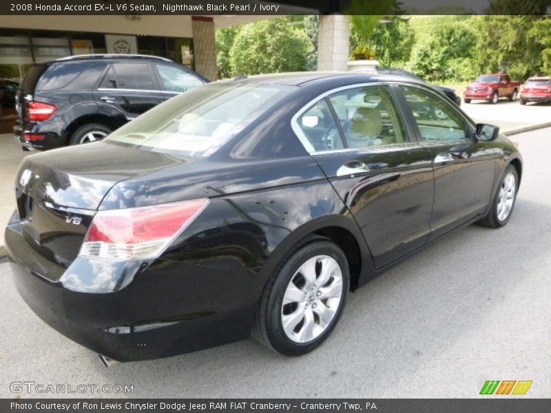 Nighthawk Black Pearl / Ivory 2008 Honda Accord EX-L V6 Sedan