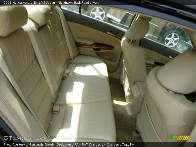 Nighthawk Black Pearl / Ivory 2008 Honda Accord EX-L V6 Sedan