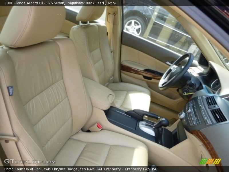 Nighthawk Black Pearl / Ivory 2008 Honda Accord EX-L V6 Sedan