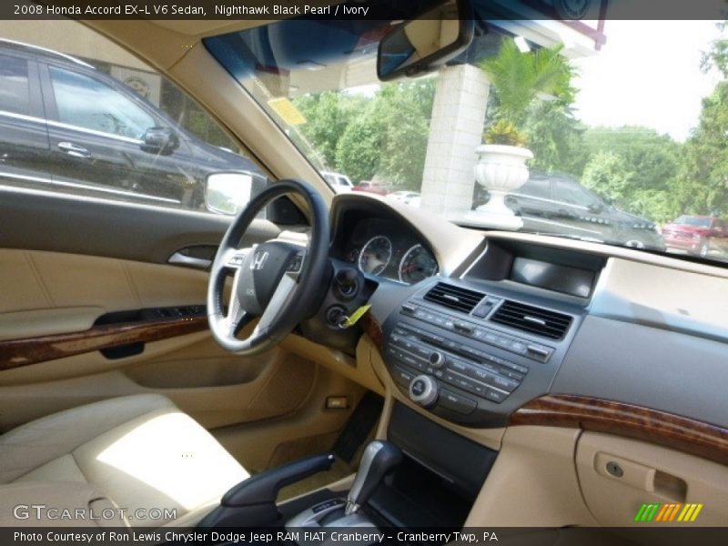 Nighthawk Black Pearl / Ivory 2008 Honda Accord EX-L V6 Sedan