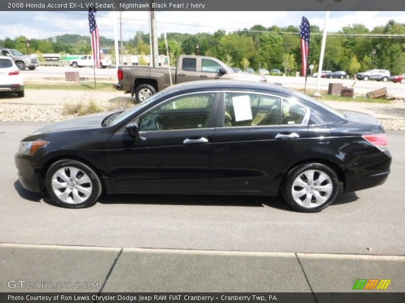 Nighthawk Black Pearl / Ivory 2008 Honda Accord EX-L V6 Sedan