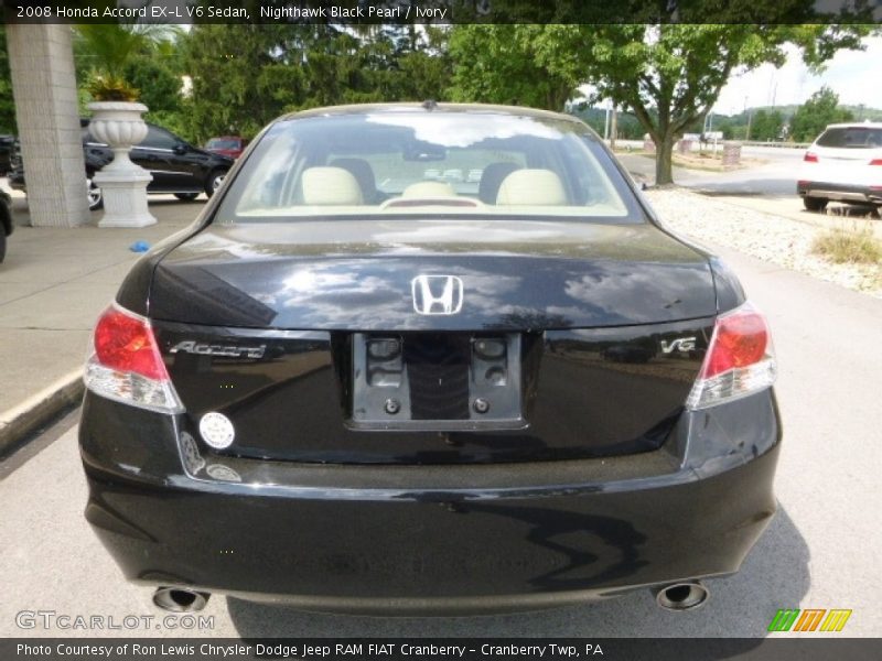 Nighthawk Black Pearl / Ivory 2008 Honda Accord EX-L V6 Sedan