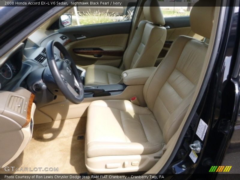 Nighthawk Black Pearl / Ivory 2008 Honda Accord EX-L V6 Sedan