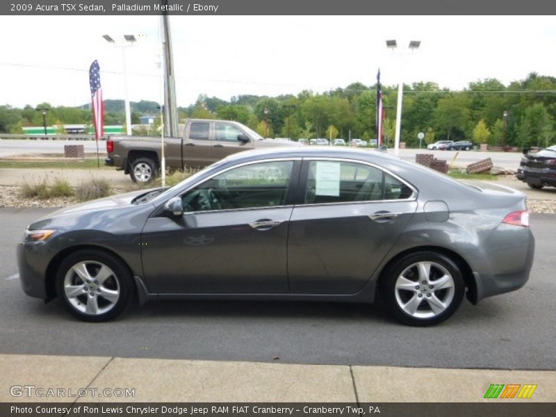 Palladium Metallic / Ebony 2009 Acura TSX Sedan