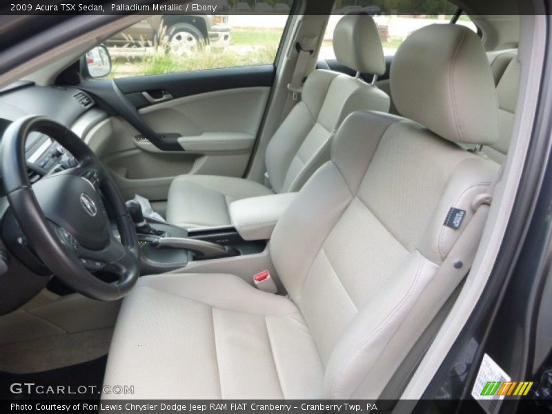 Palladium Metallic / Ebony 2009 Acura TSX Sedan