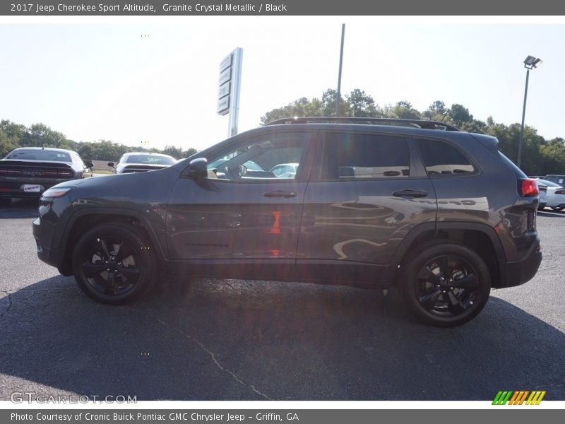 Granite Crystal Metallic / Black 2017 Jeep Cherokee Sport Altitude