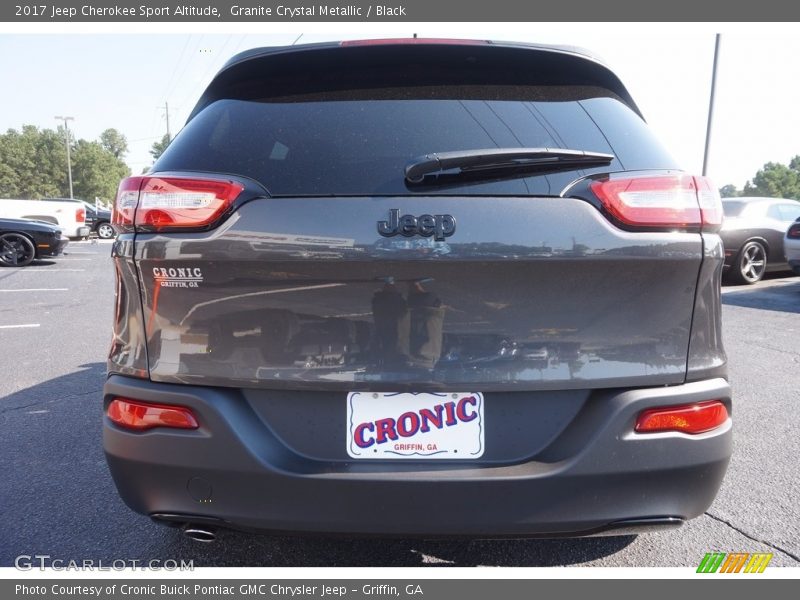 Granite Crystal Metallic / Black 2017 Jeep Cherokee Sport Altitude