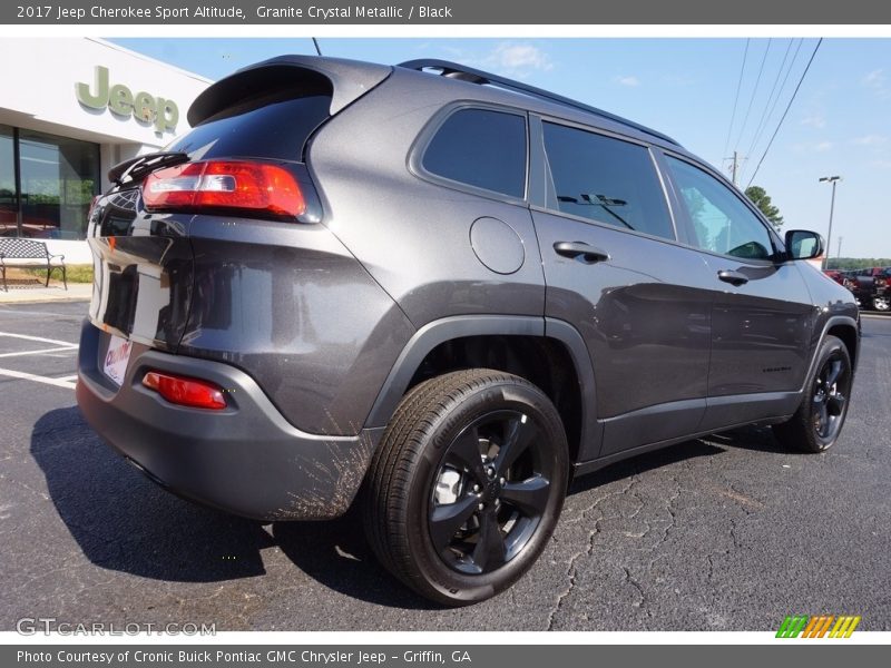 Granite Crystal Metallic / Black 2017 Jeep Cherokee Sport Altitude