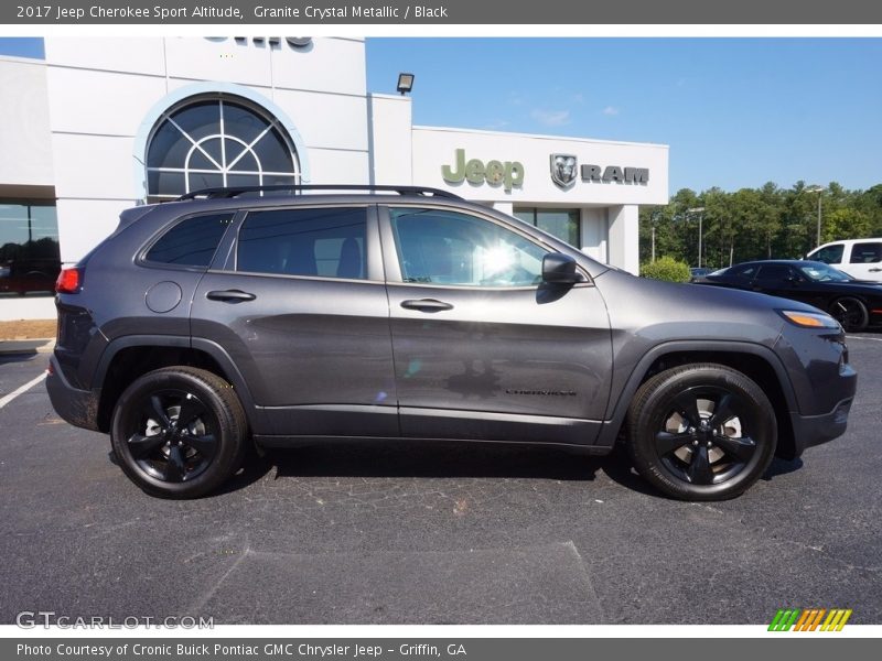 Granite Crystal Metallic / Black 2017 Jeep Cherokee Sport Altitude