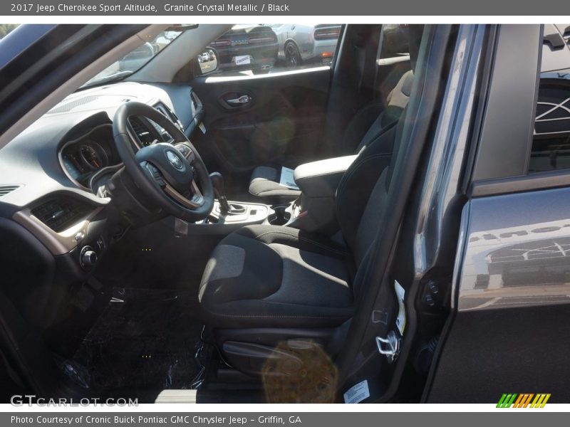 Granite Crystal Metallic / Black 2017 Jeep Cherokee Sport Altitude