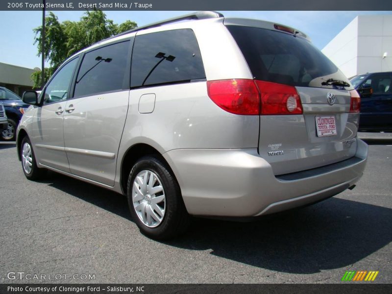 Desert Sand Mica / Taupe 2006 Toyota Sienna LE
